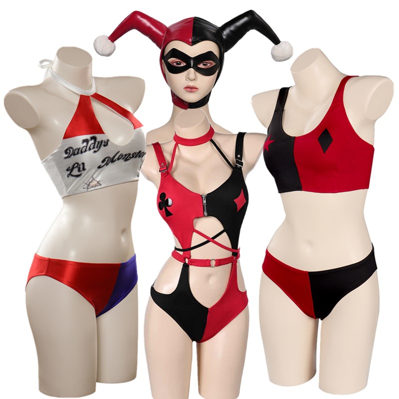 Anime Harley Quinn Cosplay - Quinzel Cosplay Sexy Lingerie donna Costume