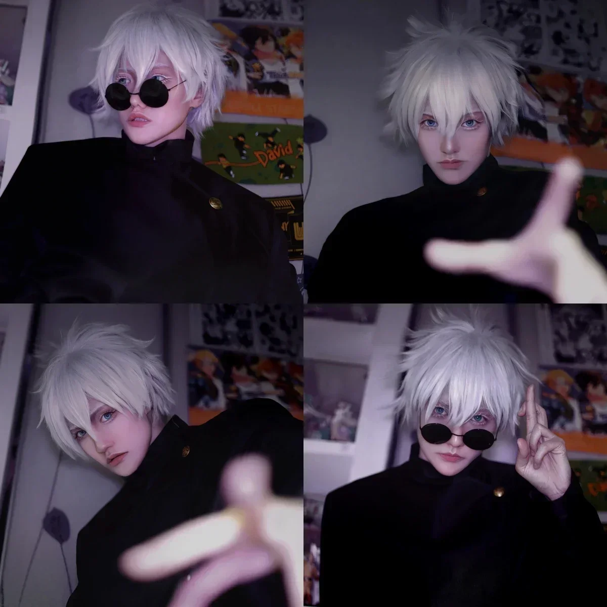 Anime Cosplay Gojo - Costumi Cosplay Gojo Satoru per Uomo,