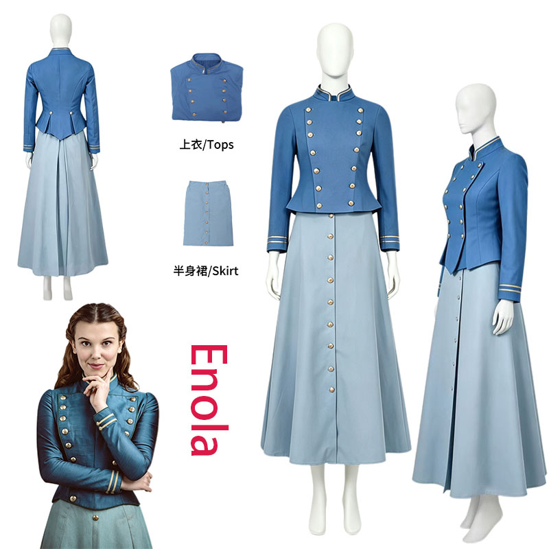 Anime Cosplay Show - Costume Cosplay Enola Holmes WHH Movie,