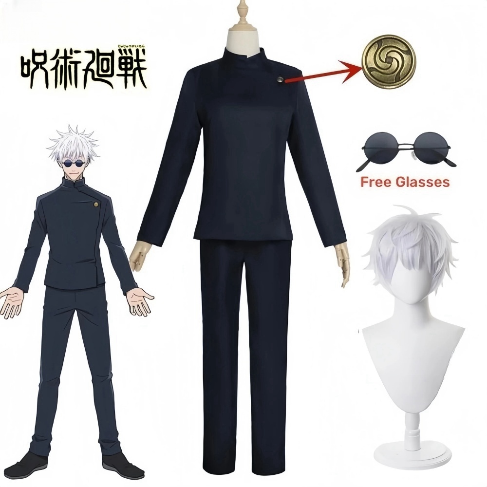 Anime Cosplay Gojo - Gojo Satoru Costume Cosplay Uniforme scolastica