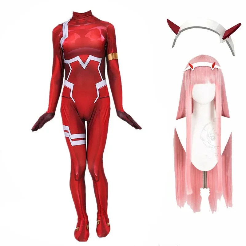 Anime Cosplay London - Donne Sexy Zentai Suit Zero Two