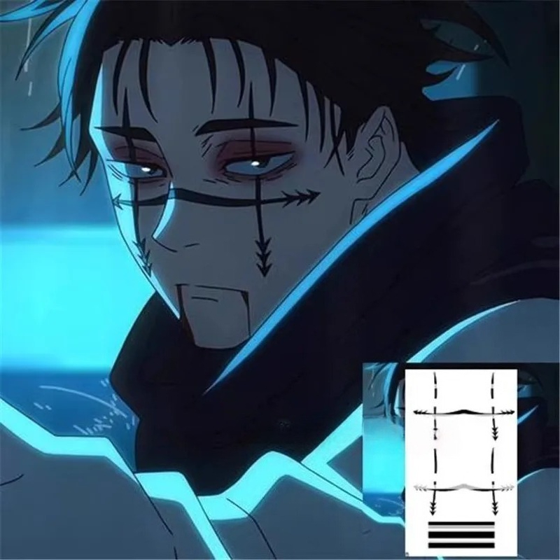 Adesivi per Tatuaggi Choso, Ac - Anime Cosplay Jujutsu Kaisen recensione e prezzo